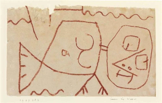 Besser ins Wasser by Paul Klee, 1939
