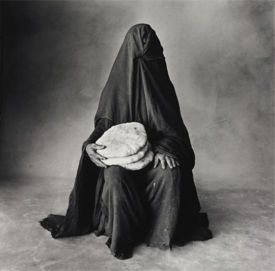 Woman with Three Loaves, Morocco (B), 1971 by Irving Penn, Printed 1990