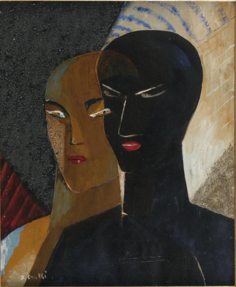 Two Heads by Jean Crotti, circa 1930