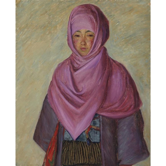 The Purple Shawl by Lilla Cabot Perry