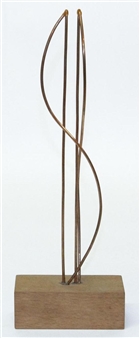 Study for Construction #17: Inverted Arcs at 90 degrees with Paralell Cords - Arthur Carter