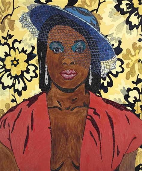 Qusuauzah, Très Belle Négresse #1 by Mickalene Thomas, 2012