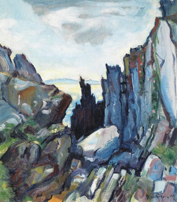 Felsenlandschaft (Dolomiten) by Maximilian Jahns, 1914