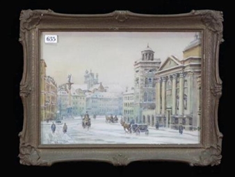 Winter Street Scene - A. Wilinsh