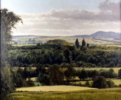 Artwork by Walter Robin Jennings, An extensive Worcestershire landscape, Made of oil on canvas