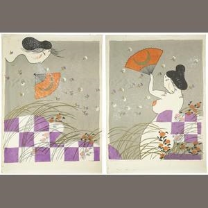 Diptych: Goddess in Autumn by Mayumi Oda