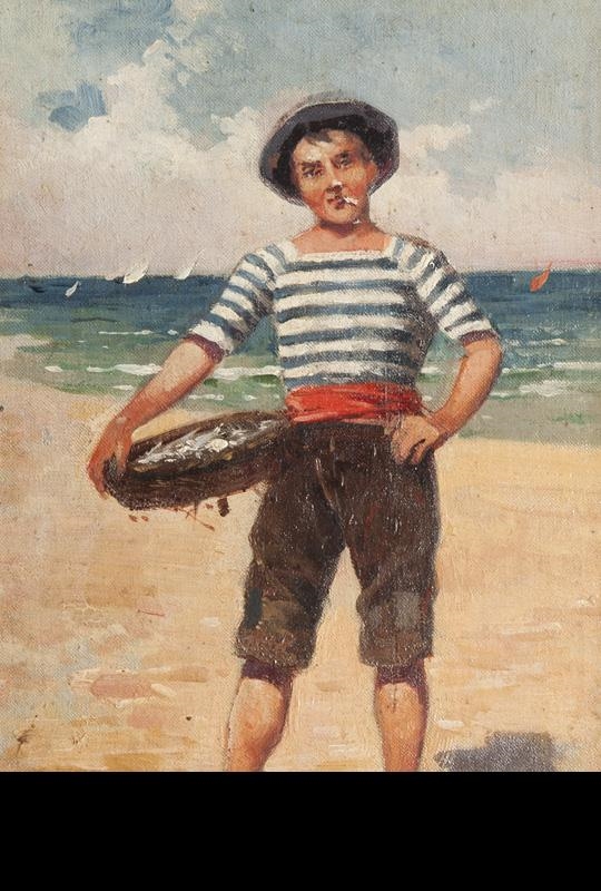 Jules Monge | Pêcheur marseillais sur la plage | MutualArt
