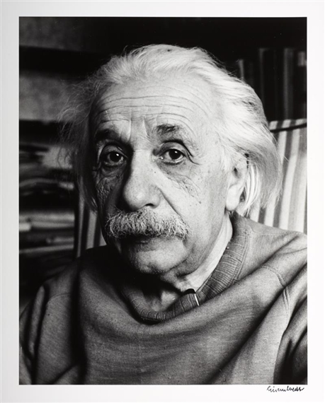 Albert Einstein, Princeton 1949 by Alfred Eisenstaedt, printed 1970s