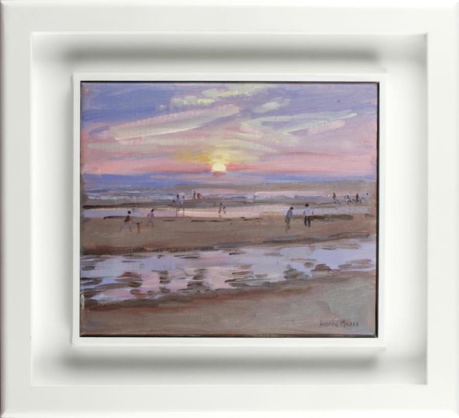 Artwork by Andrew Macara, Sunset Montalivet, Made of Oil on canvas
