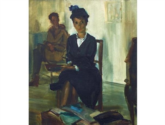 In the Waiting Room by Clement Serneels, 1962