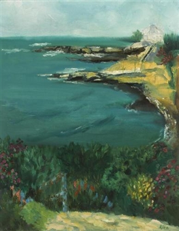 Tides in at Bird Rock, La Jolla, California - Rita Hoffman Shulak