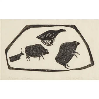 BIRD AND ANIMALS - Luke Tunguak