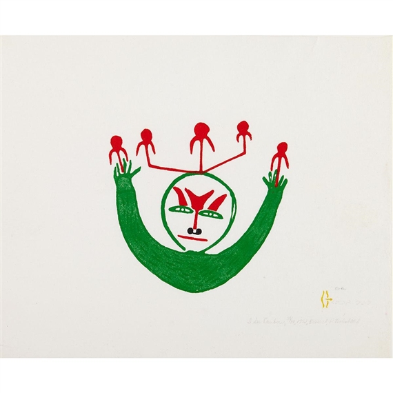 I SEE CARIBOU by Jessie Oonark, 1972