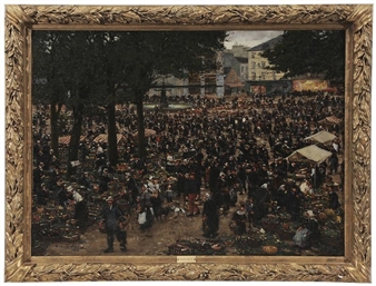 Busy Market Square - Richard Le Blanc