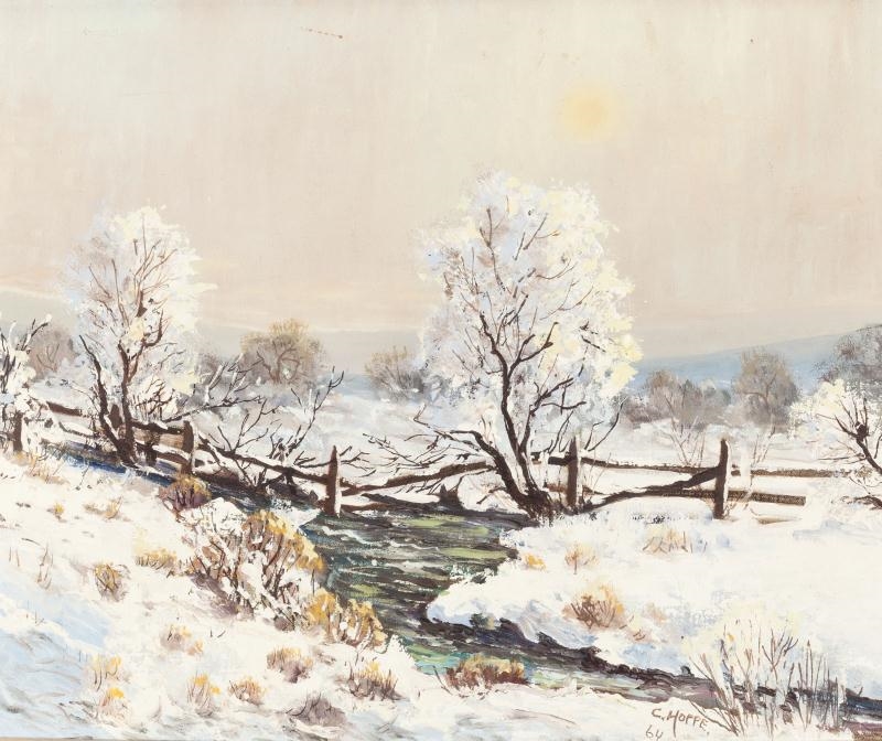 Artwork by Carl Thomas Hoppe, Salado Creek, San Antonio, Texas, Made of Oil on canvas