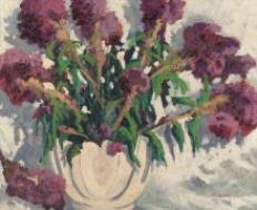 Vase of Flowers by Carl Thomas Hoppe, 1953