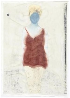 Woman in a vintage bathing suit - Sue Pam-Grant