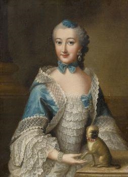 Artwork by Anna Rosina de Gasc, Portrait of a Lady from the Order of the Pug, Made of Oil on canvas