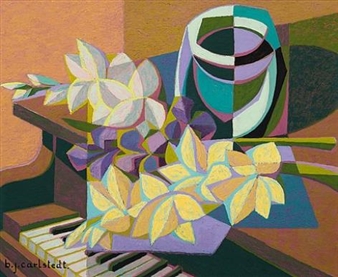 STILL LIFE WITH FLOWERS - Birger Carlstedt