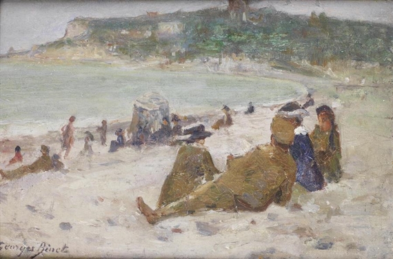 La Plage by Georges Jules Ernest Binet