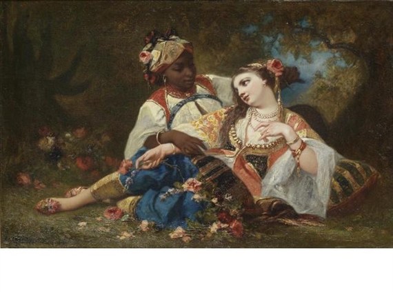 The Corsair's bride by Louis Devedeux, 1856