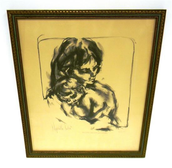 Hyacinthe Kuller Baron And a woman held a babe against her bosom