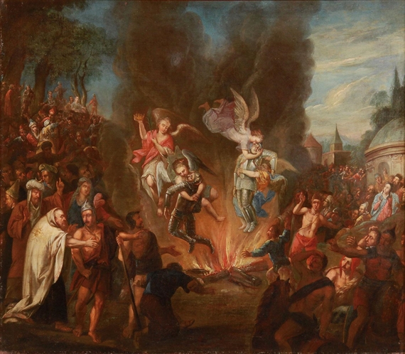 The Martyrdom of Crusader Knights by E. Richard, 1721