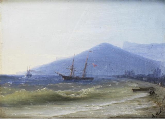 Russian shipping, Yalta by Ivan Aivazovsky, 1876