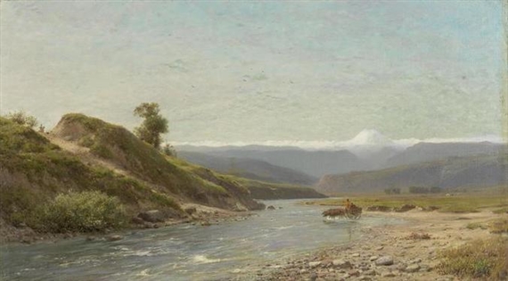 Mount Elbrus by Lev Felixovich Lagorio, 1873