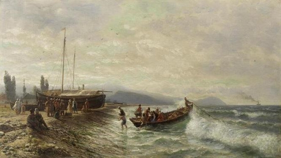 Caucasian landscape by Lev Felixovich Lagorio, 1873