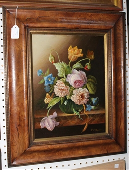 Still Life Study of Flowers - P.P. Plegman