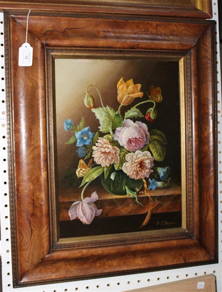 Still Life Study of Flowers - P.P. Plegman