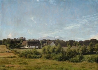 BAUERNHOF BEI VALBYE - Vilhelm Kyhn