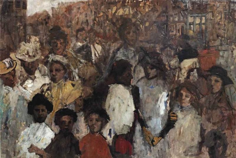 Hendrik Breitner Meisjes op de Rozengracht te Amsterdam Girls on the Rozengracht