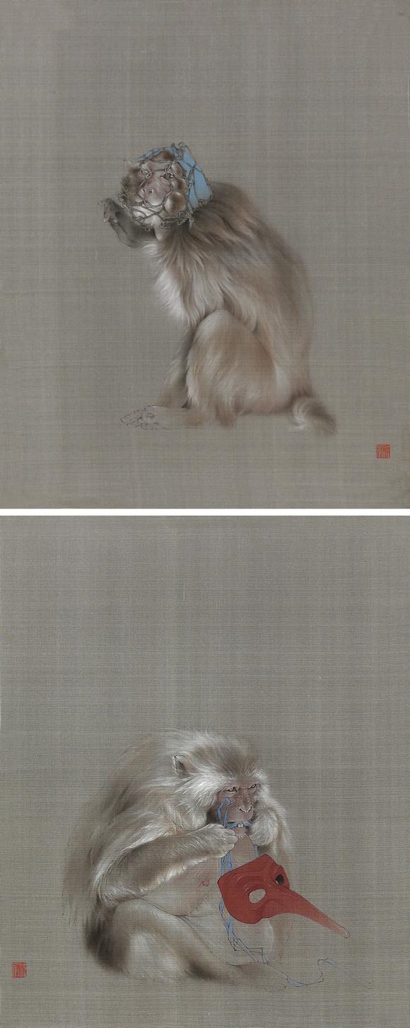 Shen Ning | 2 Works: Monkeys (2013) | MutualArt