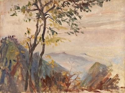 SCENERY OF MOUNT EMEI by Qin Xuanfu, 1946