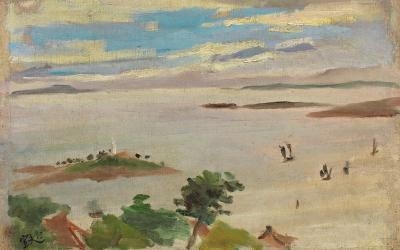 SAILING BACK by Qin Xuanfu, 1963