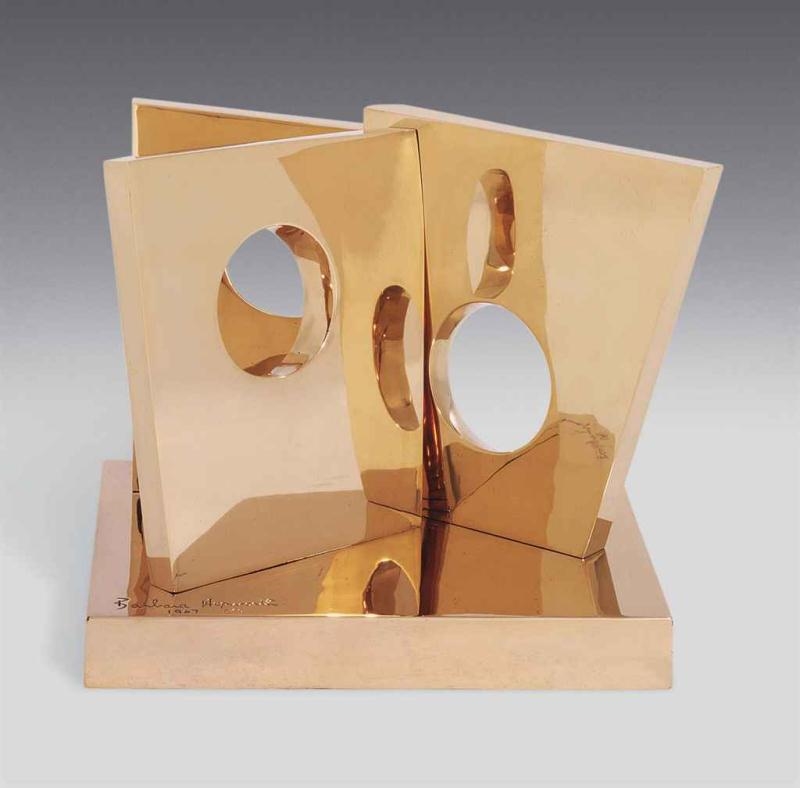 Barbara Hepworth | THREE FORMS (EXTRA EYE) (1969) | MutualArt