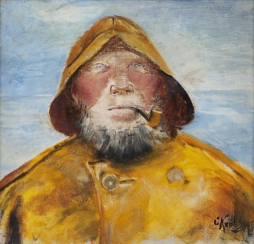 Fisherman with Pipe by Christian Krohg