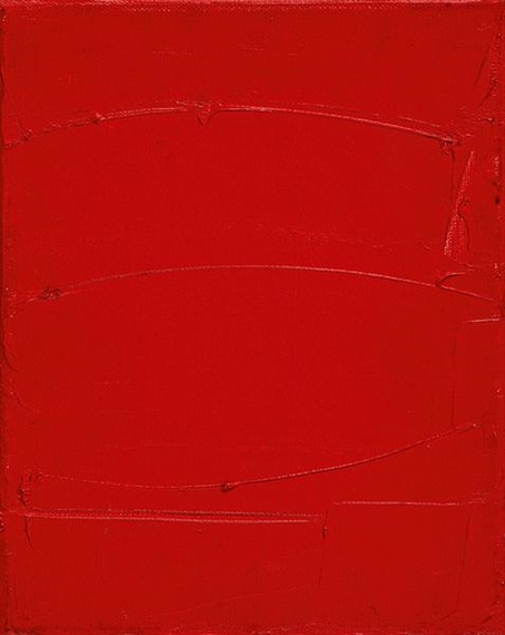 Rosso acrilico by Piero Ruggeri, 1986