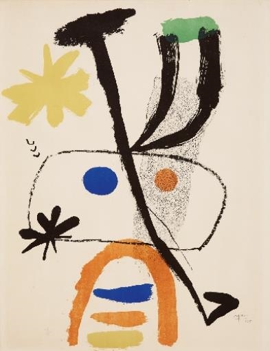 Frontispice pour LE CHIEN DE COEUR de René Char, 1969