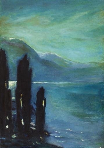 Gewitterstimmung Am Gardasee by Lesser Ury, 1890s
