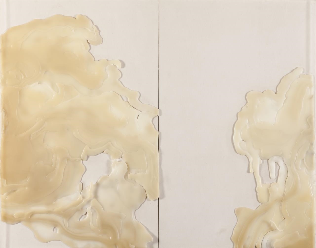 Artwork by Maria José Oliveira, Untitled, Made of Wax on canvas in acrylic box