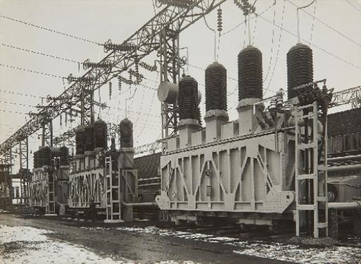 THREE HIGH VOLTAGE POWER LINES, BRAUWEILER by Hein Gorny, circa 1930