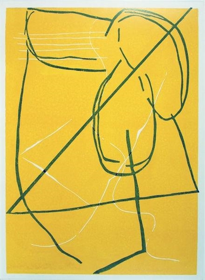 3 works: Holzschnitt 42 B/Holzschnitt 53 A/ Holzschnitt 61 A by Pidder Auberger, 1987