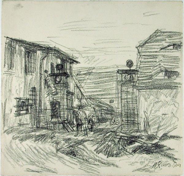 Wilhelm Rudolph | Dorfstraße (ca. 1960) | MutualArt