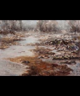 Snow-covered landscape near Oisterwijk - Nicolaas Charles van Vulpen