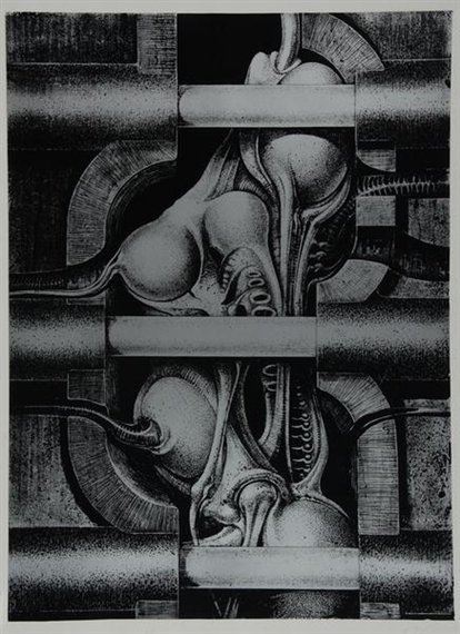 H. R. Giger | Sheet from ,Biomechanoiden (1969) | MutualArt