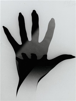 4 Works: Double Image Hand; Single Hand with Shadow Inside Hand; Two Double Image Hands; Untitled (Dark Hand W/ Shadow W/ Tripes) - Alberto Rizzo