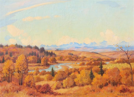 ELBOW RIVER, EL RANCHO by Roland Gissing, 1946